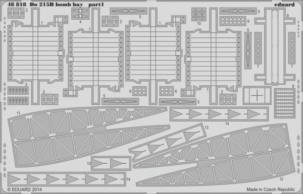 Eduard 48818 Do 215B bomb bay 1/48 ICM