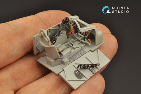 Quinta Studio QD48230 Fiat CR.42 3D-Printed &amp; coloured Interior on decal paper (Italeri) 1/48