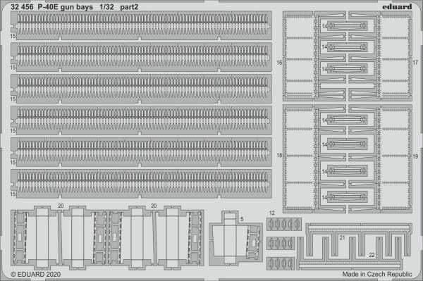Eduard 32456 P-40E gun bays 1/32 TRUMPETER