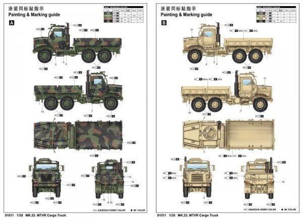 Trumpeter 01011 MK.23 MTVR Cargo Truck (1:35)