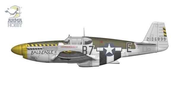 Arma Hobby 70069 P-51 B Mustang Deluxe Set 1/72