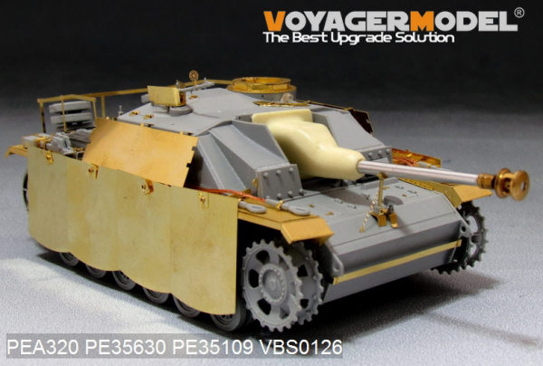 Voyager Model PEA320 WWII German StuG.III Ausf.G Final version Pivot-Mounting Swinging Type Hull Side Armour Skirts (For DRAGON) 1/35