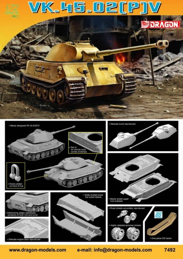 Dragon 7492 VK.45.02(P)V (1:72)