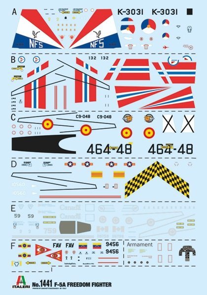 Italeri 1441 F-5A Freedom Fighter 1/72