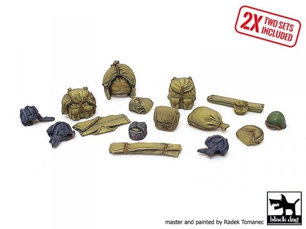 Black Dog T35225 Russian Army WW2 equipment accessories set 1/35