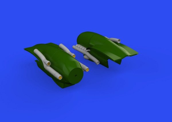 Eduard 648606 Bf 110G-4 exhaust stacks for Eduard 1/48
