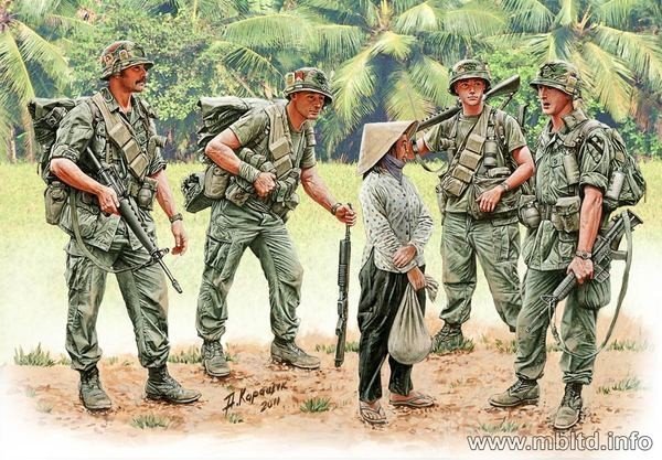 Master Box 3599 US Marines &quot;Patrolling&quot; (Vietnam War series) (1:35)