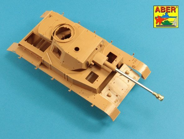 Aber 35L-237 75mm KwK40L/48 barrel with middle model muzzle brake for Germ.Pz.Kpfw.VI, Ausf.H (1:35)