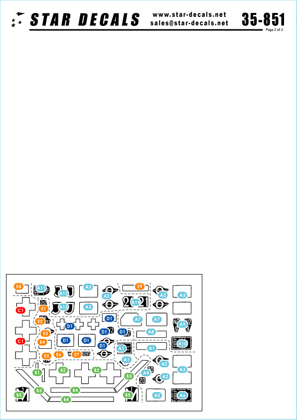 Star Decals 35-851 German 1. Skijäger Division 1/35