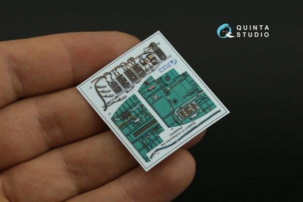 Quinta Studio QD48417 F-15C Eletronics bay 3D-Printed coloured Interior on decal paper (Academy) 1/48
