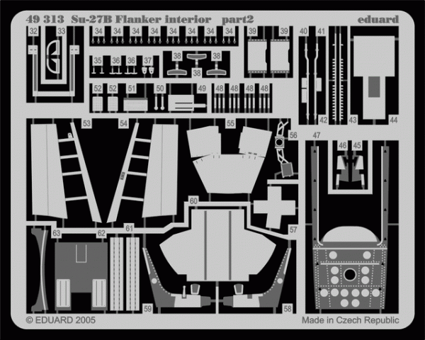Eduard 49313 Su-27 Flanker B interior 1/48 Academy