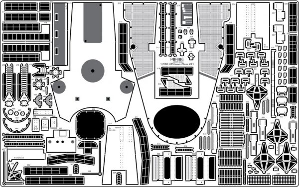 Pontos 23005F1 USS BB-61 Iowa 1944 Detail Up Set (20B Deck Blue stained wooden deck) (1:200)