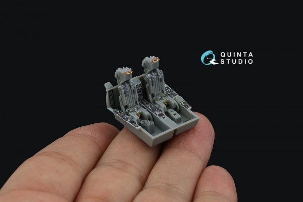 Quinta Studio QD72144 A-6E TRAM Intruder 3D-Printed &amp; coloured Interior on decal paper (Trumpeter) 1/72