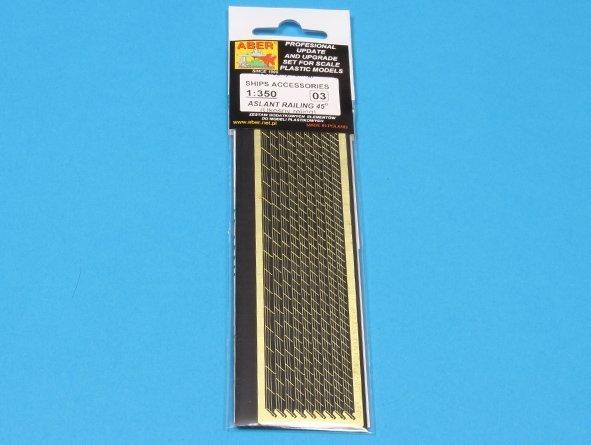 Aber 350-03 Ships aslant railing at 45 degree (1:350)