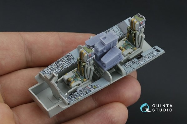 Quinta Studio QD+48520 Tornado Gr.1 3D-Printed &amp; coloured Interior on decal paper (Italeri) (with 3D-printed resin parts) 1/48