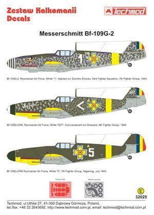 Techmod 32025 - Messerschmitt Bf 109G-2 (1:32)