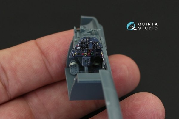 Quinta Studio QD48087 Bf 109E-4/E-7 3D-Printed &amp; coloured Interior on decal paper (for Eduard kit) 1/48