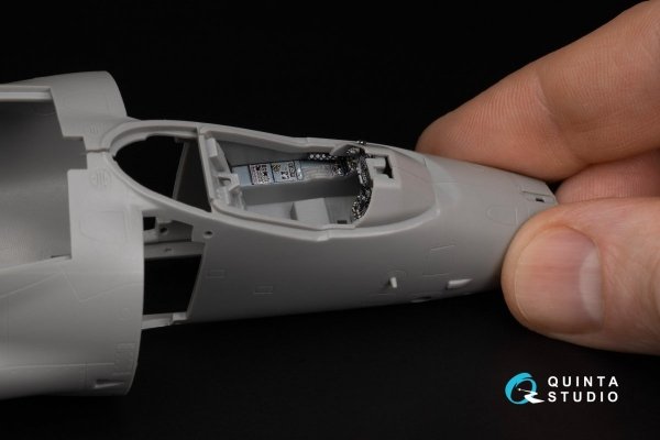 Quinta Studio QDS-48344 Sea Harrier FA.2 3D-Printed &amp; coloured Interior on decal paper (Kinetic) (Small version) 1/48