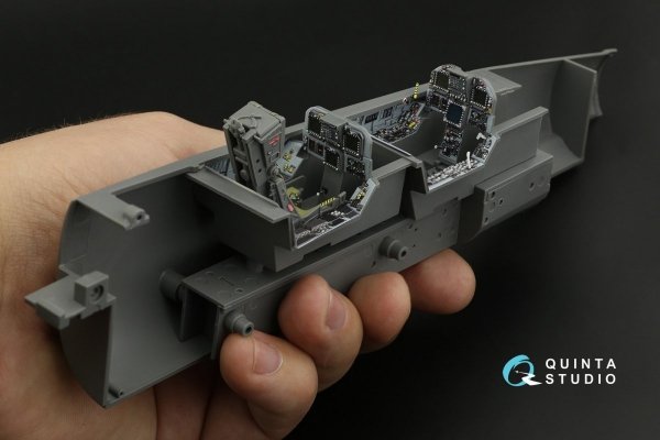 Quinta Studio QD32131 F/A-18D Early 3D-Printed &amp; coloured Interior on decal paper (Academy) 1/32