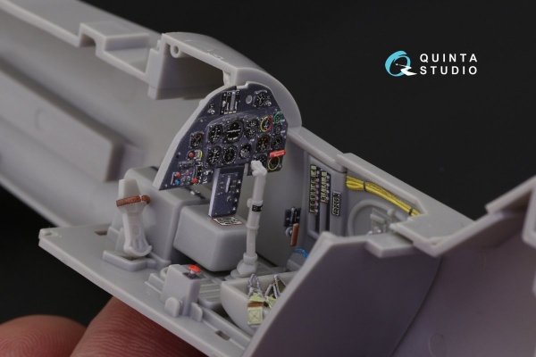 Quinta Studio QD32058 Bf 109K-4 3D-Printed &amp; coloured Interior on decal paper (for Hasegawa kit) 1/32