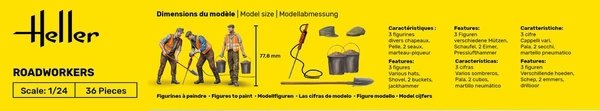 Heller 82754 Roadworkers 1/24