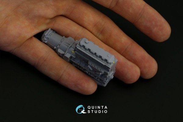Quinta Studio QDS-35068 KAMAZ-43509 3D-Printed &amp; coloured Interior on decal paper (Zvezda) (Small version) 1/35