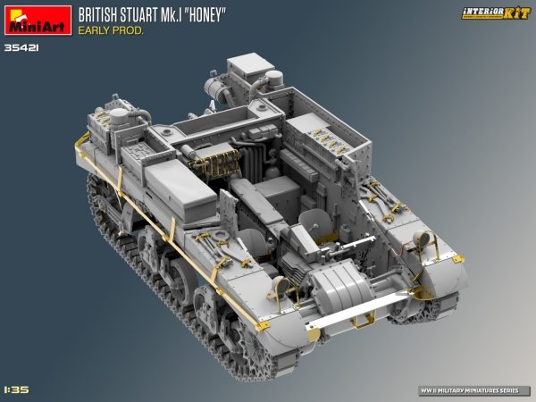 MiniArt 35421 BRITISH STUART MK.I HONEY EARLY PROD. INTERIOR KIT 1/35