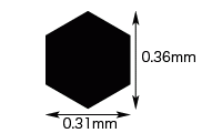 Hasegawa PA23 Modeling Mesh Hexagon-Medium