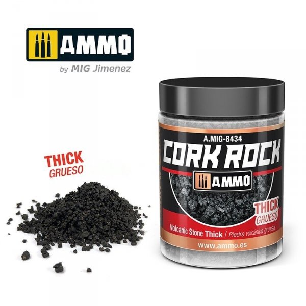 AMMO of Mig Jimenez 8434 CREATE CORK Volcanic Rock Thick 100ml