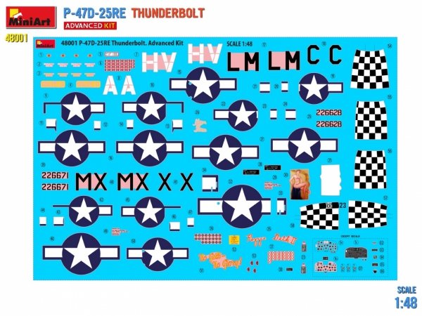 MiniArt 48001 P-47D-25RE Thunderbolt - Advanced Kit 1/48