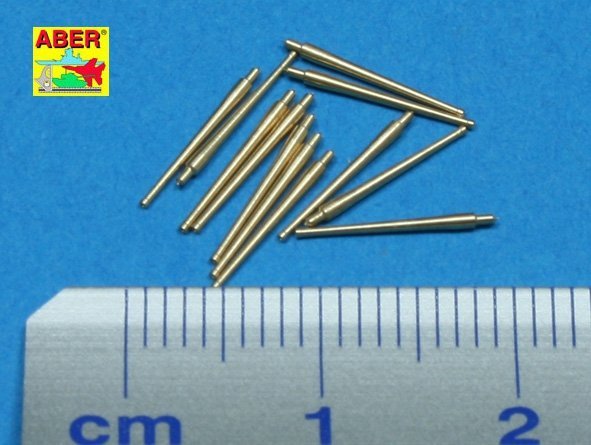 Aber 350L-41 Set of 12 pcs 100 mm barrels M1930 L45 for French ships (1:350)