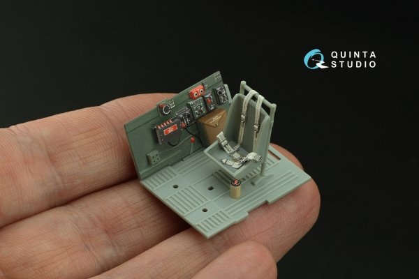 Quinta Studio QD48442 P-47N Thunderbolt 3D-Printed coloured Interior on decal paper (Academy) 1/48
