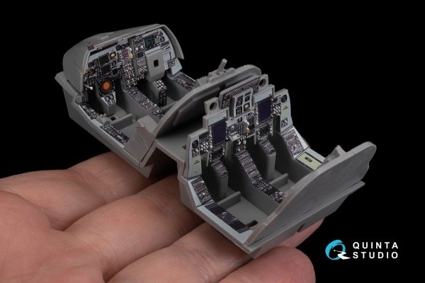 Quinta Studio QDS-48270 EA-6B Prowler (ICAP II) 3D-Printed &amp; coloured Interior on decal paper (Kinetic) (Small version) 1/48