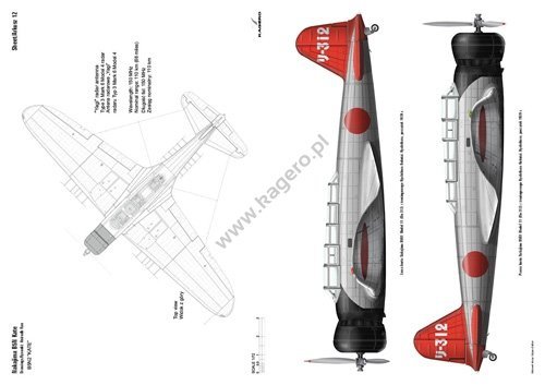 Kagero 3079 Nakajima B5N KATE PL