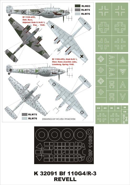 Montex K32091 Bf 110G-4/R3 1/32