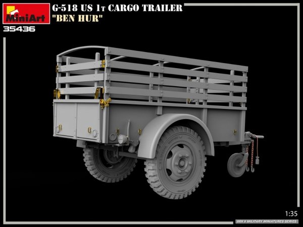 MiniArt 35436 G-518 US 1t CARGO TRAILER “BEN HUR” 1/35