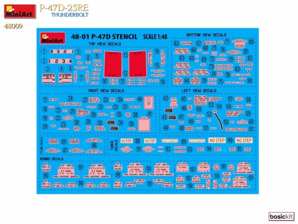 MiniArt 48009 P-47D-25RE THUNDERBOLT. BASIC KIT 1/48