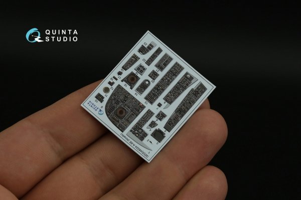 Quinta Studio QDS-48324 A-6E 3D-Printed coloured Interior on decal paper (Kinetic) (Small version) 1/48