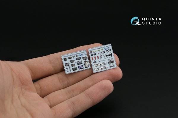 Quinta Studio QDS-43001 KAMAZ-43509 3D-Printed coloured Interior on decal paper (Zvezda) (Small version) 1/43