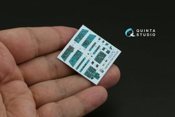 Quinta Studio QD+72242 MiG-21UM 3D-Printed &amp; coloured Interior on decal paper ( KP )( with 3D-printed resin parts ) 1/72