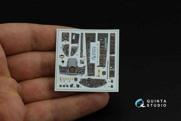 Quinta Studio QDS-32180 F-104S 3D-Printed coloured Interior on decal paper (Italeri) (small version) 1/32