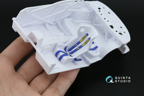 Quinta Studio QR+24004 Sabelt 2inch seat belt harness, blue (With metal buckles) (all kits) 1/24