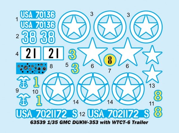I Love Kit 63539 GMC DUKW-353 With WTCT-6 Trailer 1/35