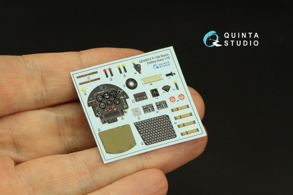 Quinta Studio QD35072 Fi 156C 3D-Printed &amp; coloured Interior on decal paper (Hobby Boss (ex-Tristar)) 1/35