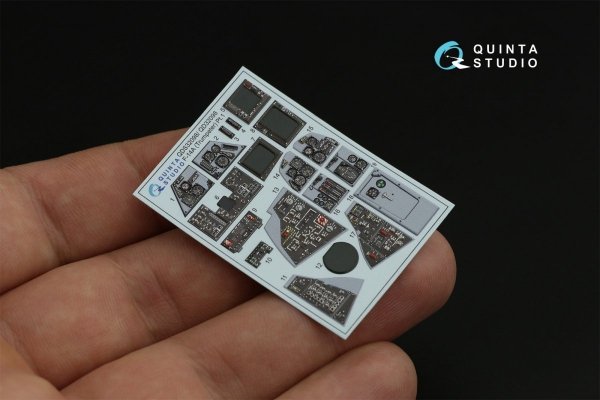 Quinta Studio QD32098 F-14A 3D-Printed &amp; coloured Interior on decal paper ( Trumpeter ) 1/32