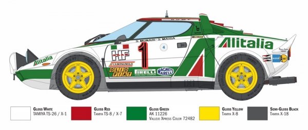 Italeri 4714 Lancia stratos HF Gr.4 Monte Carlo 1977 1/12