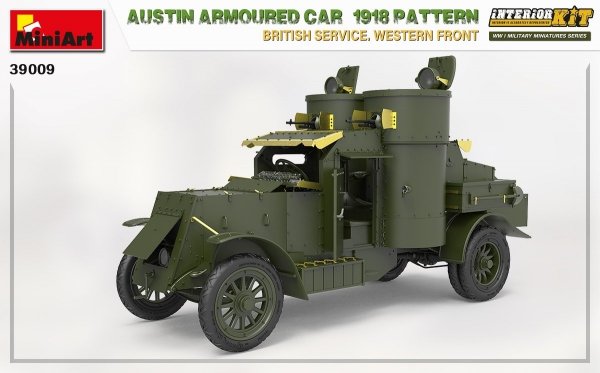 Miniart 39009 AUSTIN ARMOURED CAR 1918 PATTERN. BRITISH SERVICE. WESTERN FRONT. INTERIOR KIT 1/35