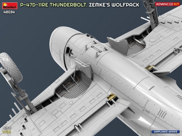 MiniArt 48034 P-47D-11RE Thunderbolt. Zemke's Wolfpack.  Advanced Kit  1/48