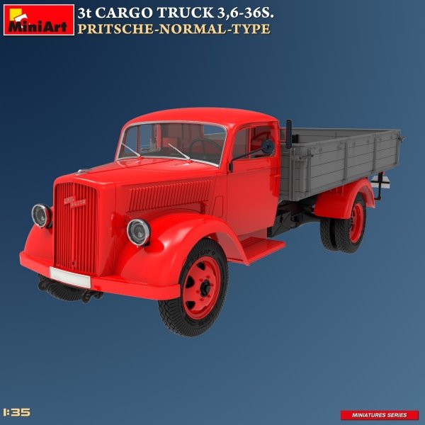 MiniArt 38079 3t CARGO TRUCK 3,6-36S. PRITSCHE-NORMAL-TYPE 1/35