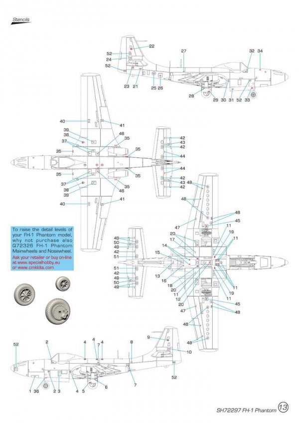 Special Hobby 72297 FH-1 Phantom Demonstration Teams and Trainers 1/72